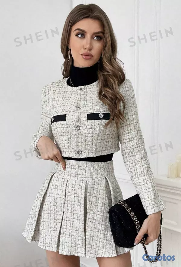 ropa para mujer - Set de chaqueta y falda  1