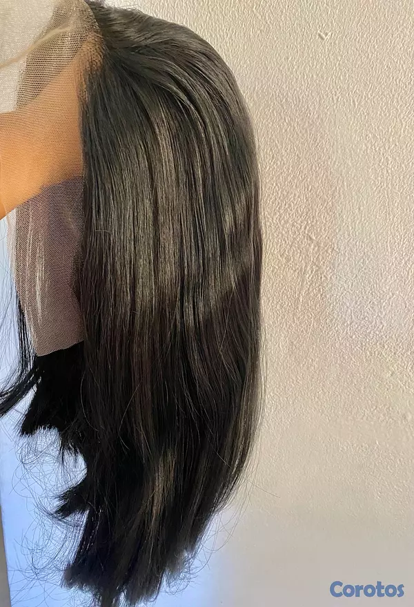 salud y belleza - vendo peluca semi natural a buen precio con frontal 13x4 HD 14 pulgadas  2
