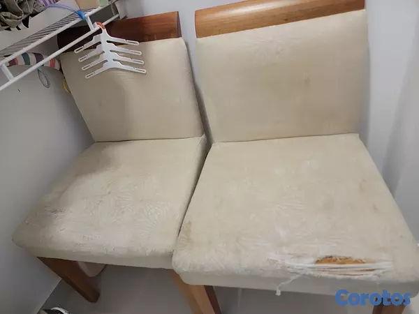 muebles y colchones - Mesa de comedor de Casa101 de madera pura y dos sillas  4