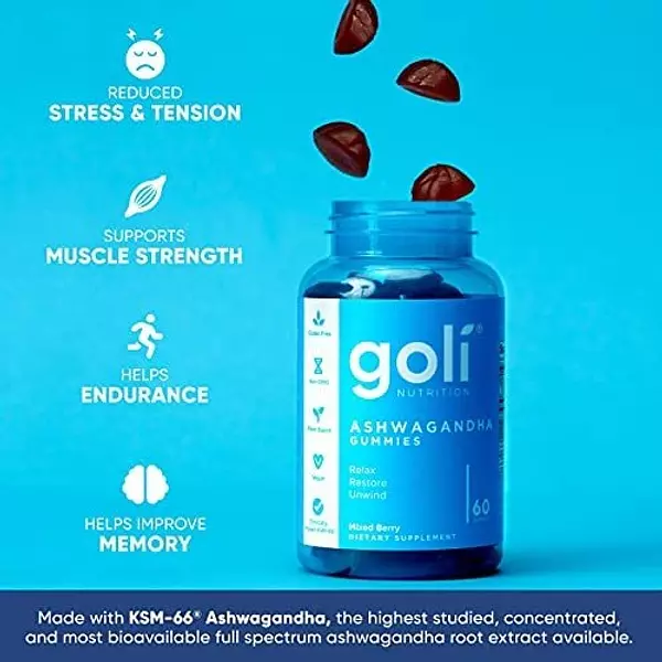 Salud y Equipamiento Médico - Gomitas De Vitamina Ashwa De Goli Nutrition - Gomitas De Ash 4