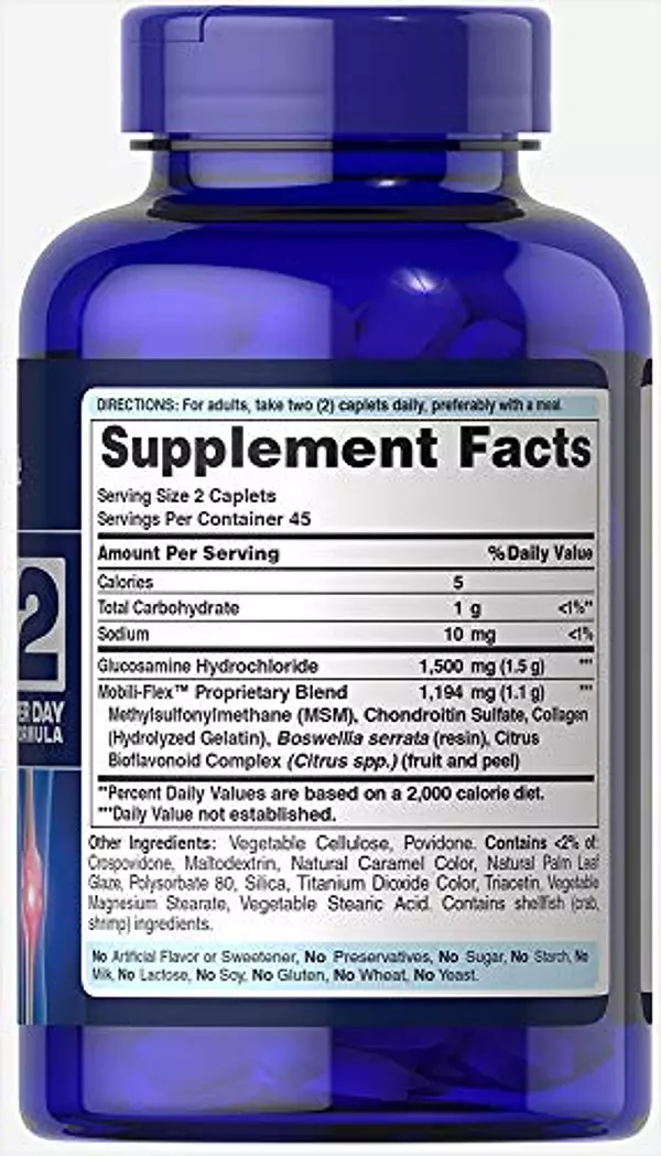 Salud y Equipamiento Médico - Puritan's Pride Glucosamina De Triple Fuerza 90 Capsulas 5