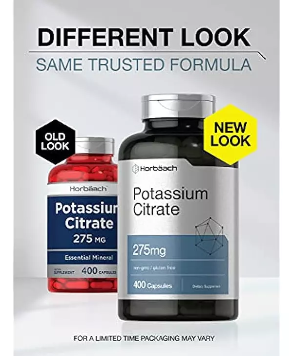 Salud y Equipamiento Médico - Suplemento De Citrato De Potasio 275 Mg  400 Cápsulas 2