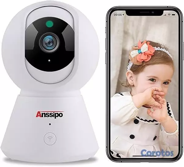 camaras y audio - Cámara de Seguridad WiFi Pan/Tilt 1080P para Inter