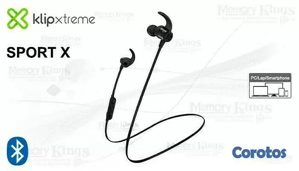 computadoras y laptops - AUDIFONO CON MICROFONO BLUETOOTH KLIPX SPORT X, DEPORTIVOS, BATERIA RECARGABLE,  2