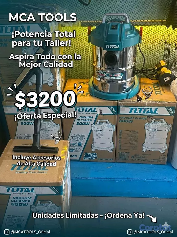 equipos profesionales - Aspiradora Marca Total  2