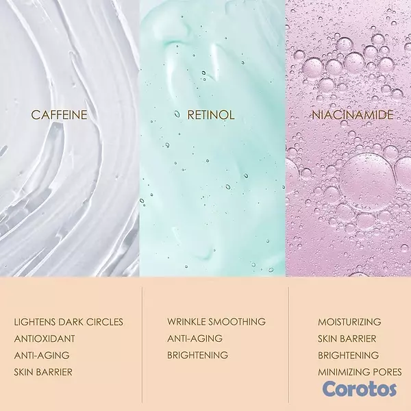 salud y belleza - ANAREAL crema y rodillo para ojos con cafeína, reduce ojeras y bolsas. 4