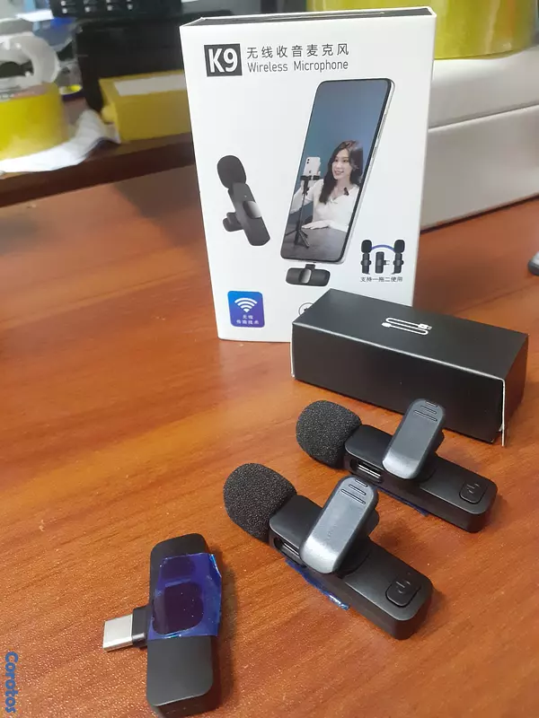 camaras y audio - Micrófono inalámbrico tipo C doble, ideal para ent 3