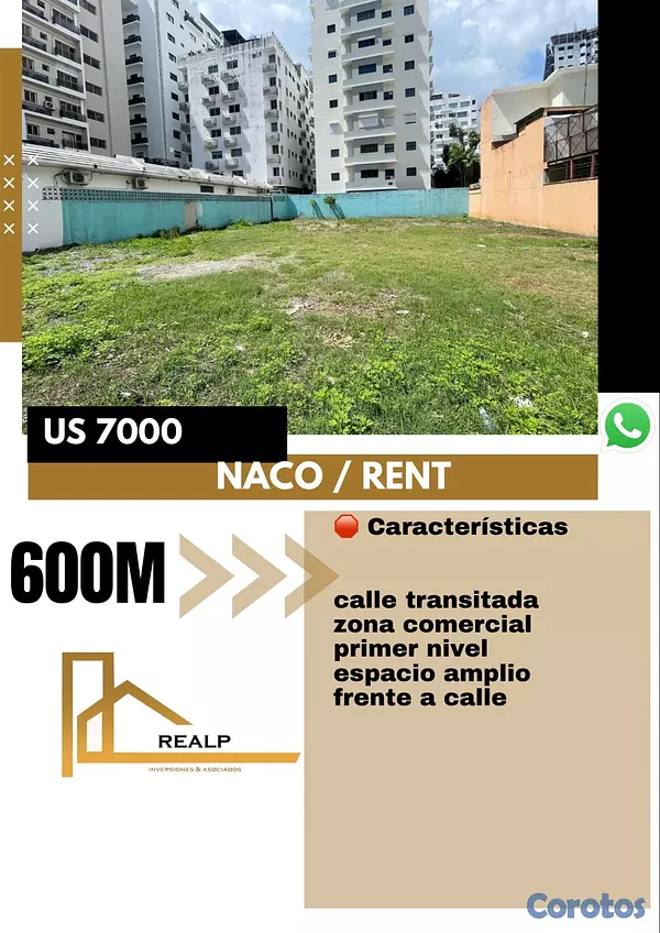 solares y terrenos - Solar comercial en Naco  1