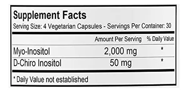 Salud y Equipamiento Médico - Inositol 120caps 50mg Bestvite - U - Unidad A $1549 2