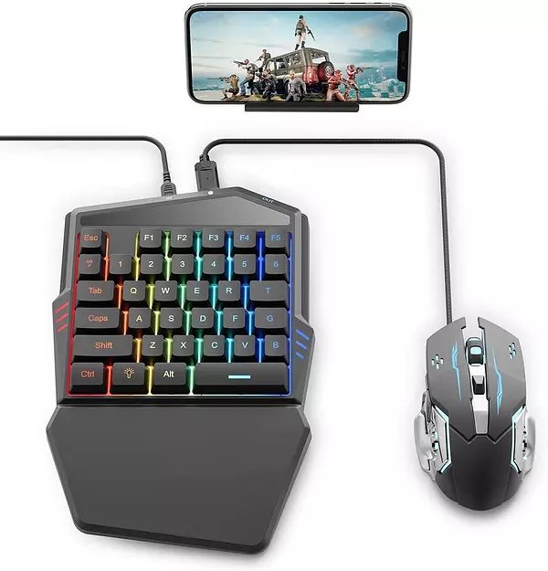 accesorios para electronica - Kit mouse y teclado Gamer para Celular iPhone/iPad android tablet gaming 6