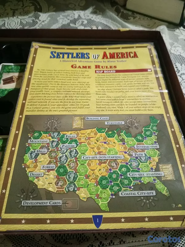 hobby y coleccion - Juego de mesa Catan Histories Settlers of America – Completo y en buen estado 4