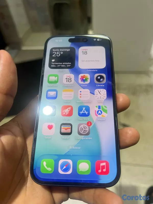 celulares y tabletas - iPhone 15 normal nuevo 100 batería esim sin caja 5
