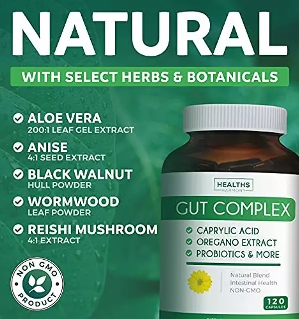 Salud y Equipamiento Médico - Candida Cleanse Complejo Intestinal Hierbas Naturales 120cap 4