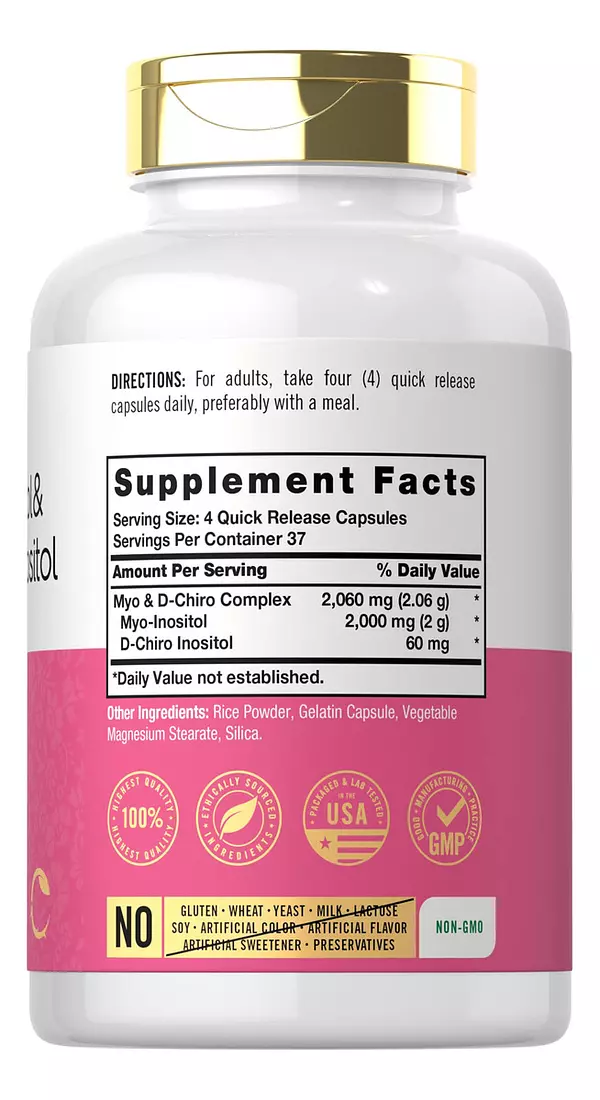 Salud y Equipamiento Médico - Myo-inositol Y D-chiro Inositol De Carlyle 2