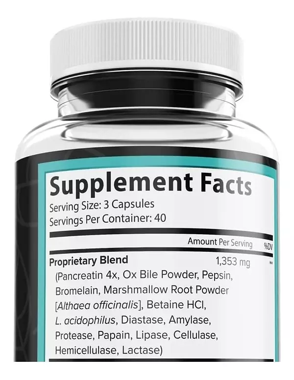 Salud y Equipamiento Médico - Enzimas Digestivas 120 Capsulas 2