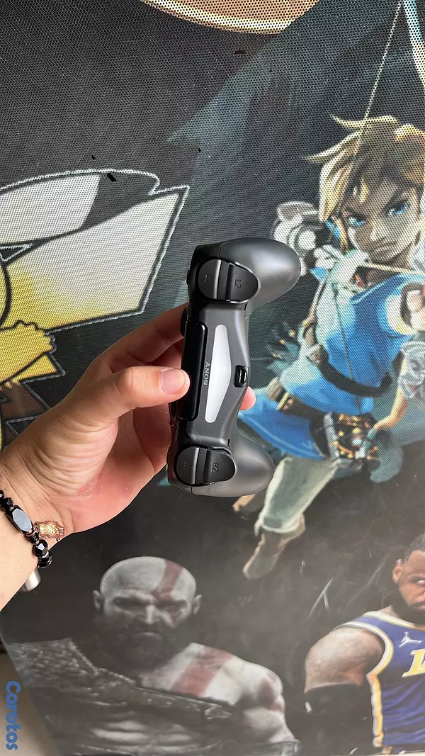 consolas y videojuegos - control ps4 original negro excelentes condiciones  3