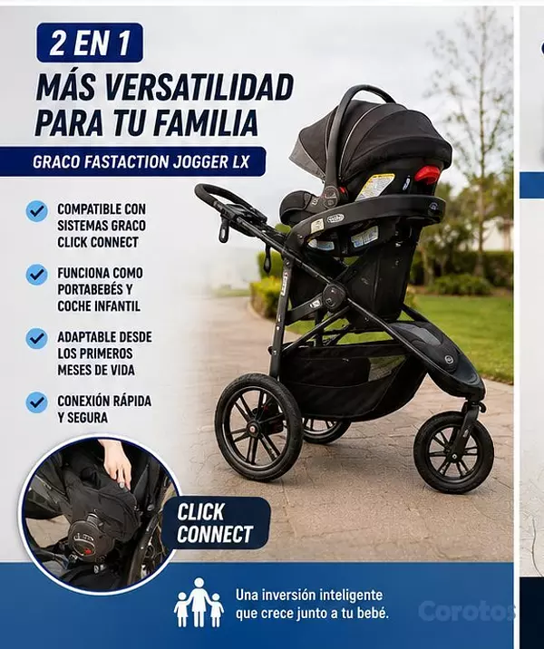 coches y sillas - Coche Graco FastAction Jogger LX 2
