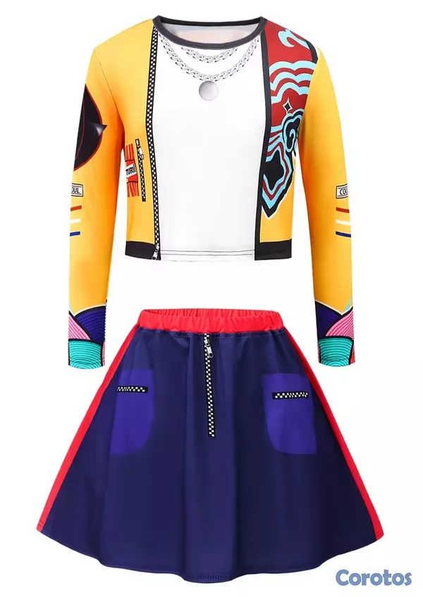 ropa y zapatos - Vestido K POP para niña grande  incluye cabello mo 2