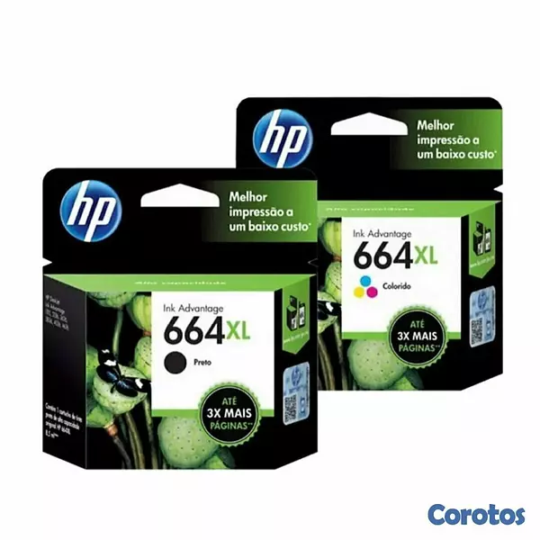 accesorios para electronica - CARTUCHO HP 664XL - negro y de color ALTO RENDIMIENTO totalmente originales  1