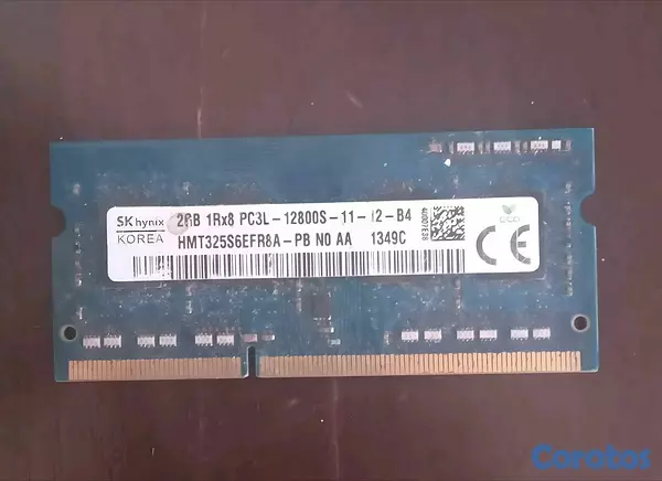 computadoras y laptops - Memoria RAM SK hynix 2GB DDR3L SODIMM PC3L-12800 para laptop 3