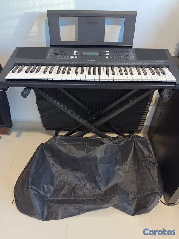 instrumentos musicales - Vendo Piano Yamaha PSR-E373, con su pedal y Stand 2