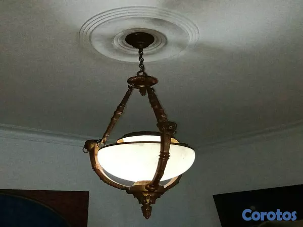 decoración y accesorios - Lámpara de alabastro y bronce 3