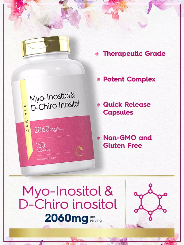 Salud y Equipamiento Médico - Myo-inositol Y D-chiro Inositol De Carlyle 3