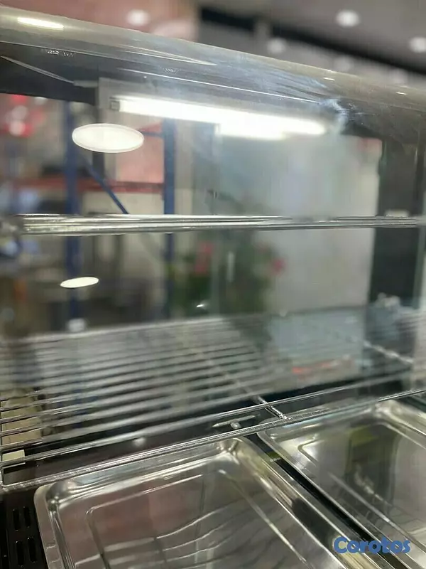 equipos profesionales - Vitrina electrica de alimentos exhibidora mostrador calentadora de comida rapida 7