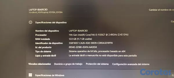 computadoras y laptops - Laptop VivoBook X515E Negociable 2