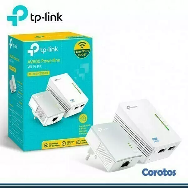 computadoras y laptops - POWERLINE TP-LINK TL-WPA4220KIT, ACCESS POINT TL-WPA4220, 2.4GHZ/300MBPS, 4