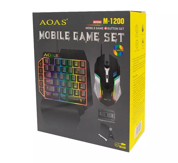 accesorios para electronica - Kit mouse y teclado Gamer para Celular iPhone/iPad android tablet gaming 9