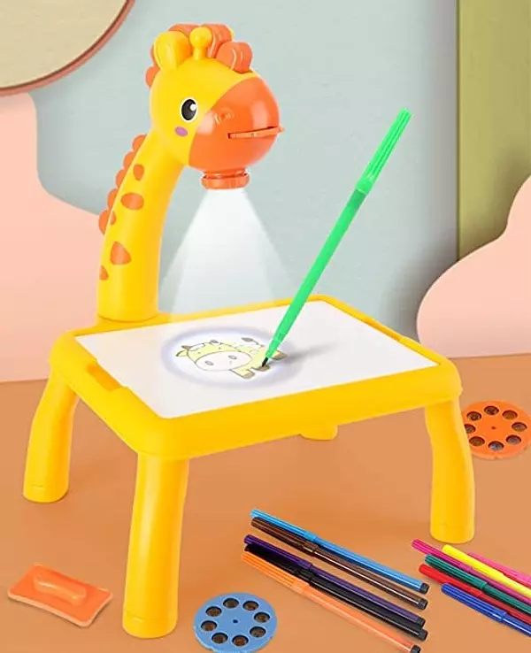 juguetes - Mesa Proyector de dibujo para niños incluye 12 colores 1 libro 24 diseños  2