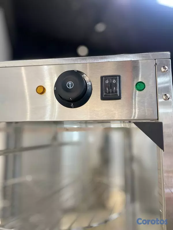 equipos profesionales - Vitrina exhibidora para pizza vitrina giratoria caliente para alimentos 8