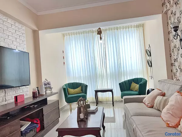 apartamentos - venta de apartamento con 2 parqueos y 113mts en la autopista de san isidro  6