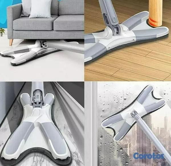 herramientas, jardines y exterior - Mopa giratoria estilo mariposa suape secador - limpiador trapeador de piso 5