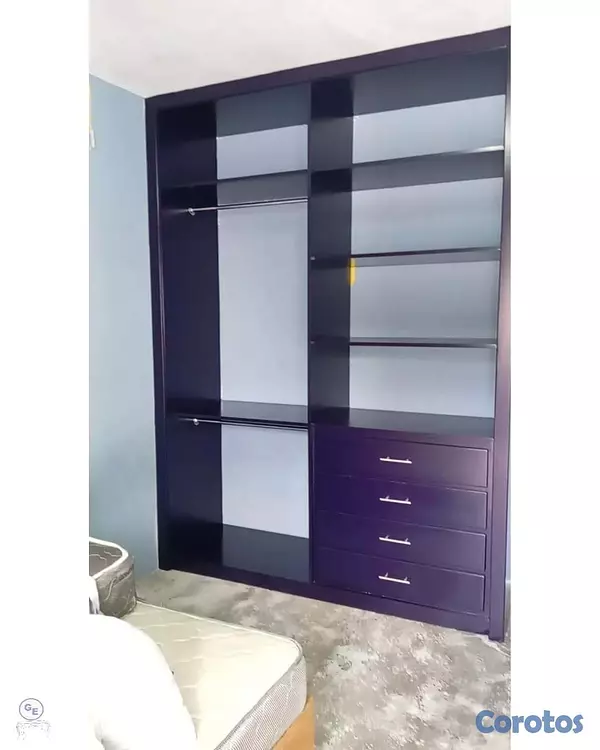 muebles y colchones - Ropero moderno con gavetas  4