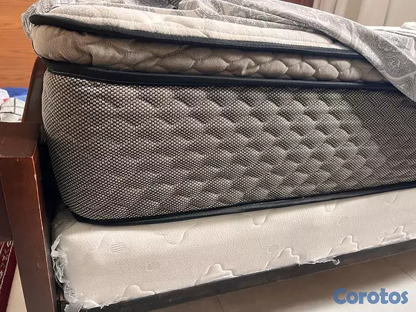 muebles y colchones - Cama Twin en caoba 2