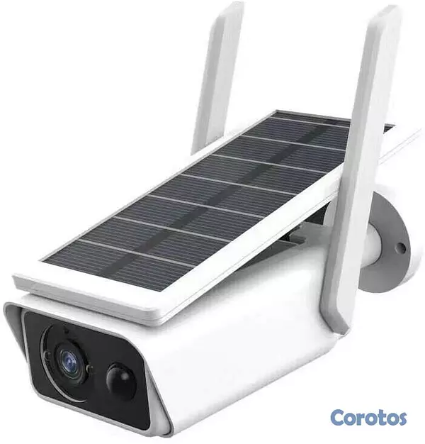 camaras y audio - Cámara de seguridad wifi para exterior recargable 1080P, impermeable y visión no 2