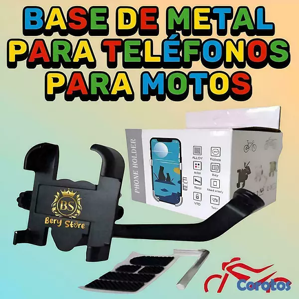 accesorios para vehiculos - 🎀 SOPORTE PARA CELULAR PARA MOTO | SOPORTE DE METAL PARA CELULAR PARA MOTO |  3