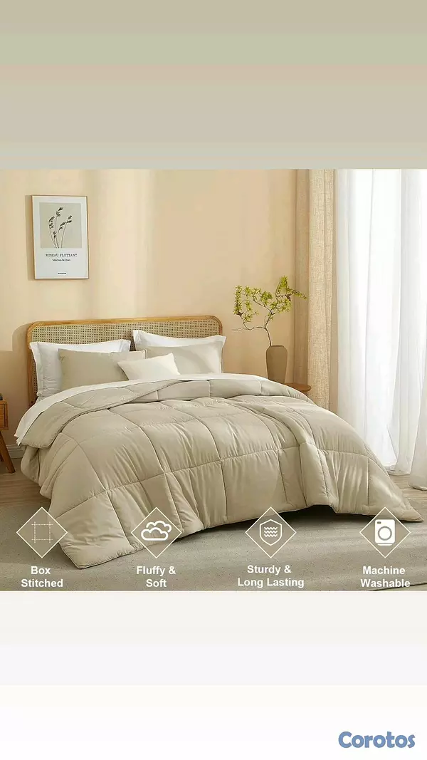 decoración y accesorios - Set de Colchas Queen Importados, Nuevos en su Empaque  3