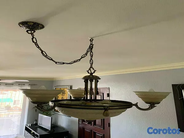 decoración y accesorios - Lámpara colgante color bronce 2