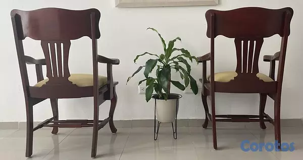 muebles y colchones - VENDO 2  BUTACAS EN CAOBA 2