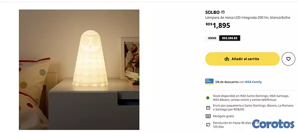 decoración y accesorios - lampara de buho para niños 4