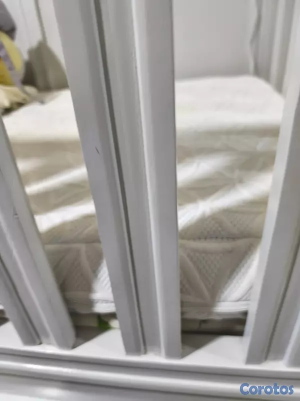 muebles - Cuna de bebe convertible + porta mosquitero+ colchon 4