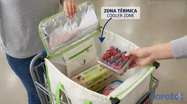 cocina - Bolso Organizador para Carrito de Compras PriceSma 3