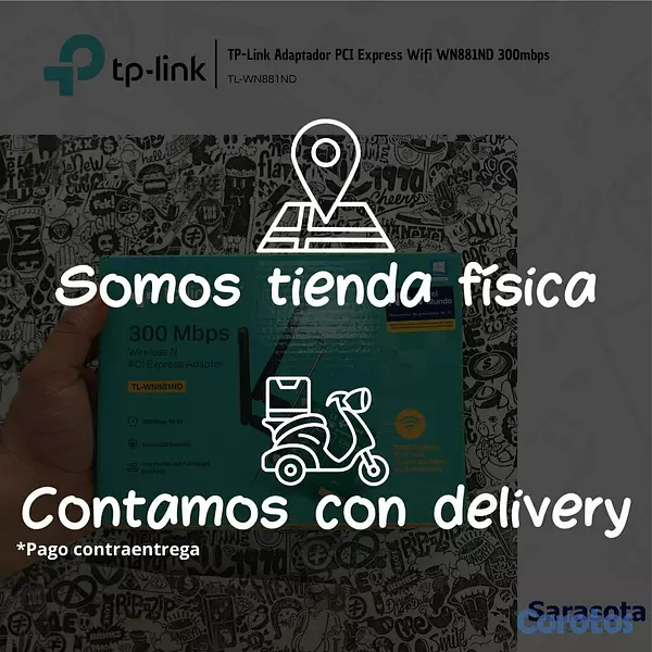 accesorios para electronica - TP-Link Tarjeta Wifi PCIe WN881ND 3