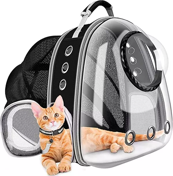 animales y mascotas - Mochila para gatos, bolsa de burbujas para perros, mochila para perros pequeños  5