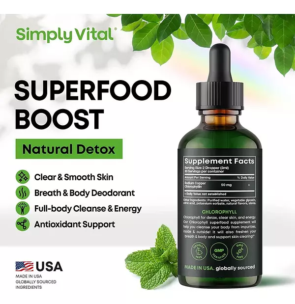 Salud y Equipamiento Médico - Clorofila 50 Mg Simplyvital 2