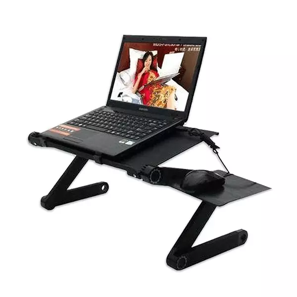 accesorios para electronica - Mesa para laptop portatil de Aluminio computadora con enfriador ventilador base 3