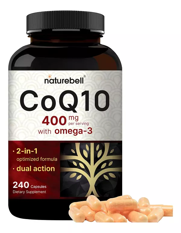 Salud y Equipamiento Médico - Coq10 400mg Con Acidos Grasos 2